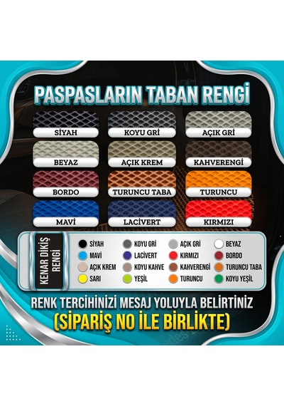 Chrysler Crossfire Coupe 2004 2008 Araca Özel Eva Oto Paspas Takımı Metal Topuksuz  İç Set