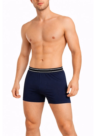 Maxi-dry Erkek Boxer Aşırı Terleme Önleyici Çift Katmanlı, Islaklık Sızdırmaz, Nefes Alabilen Iç Giyim Koyu Lacivert