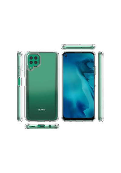 Huawei P40 Lite Kılıf Zore Coss Şeffaf Sert Silikon Kılıf Renksiz