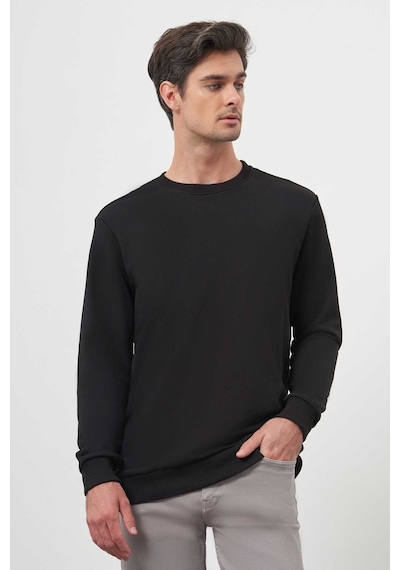 Morven Erkek Siyah Basic Bisiklet Yaka Sweat-shirt 25ks063005001 Siyah Siyah