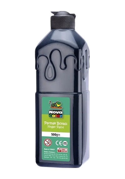 Siyah Parmak Boyası Nova Color 500 Ml - Kolay Silinebilir Siyah