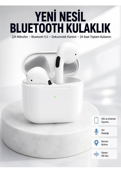 Yeni Nesil Bluetooth Kulaklık Beyaz Çhassasiyet Cevaplayabilen Kablosuz Diğer