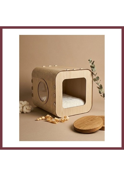 Storeşahin Özel Tasarım Luna Mdf Kedi Evi Shn0720