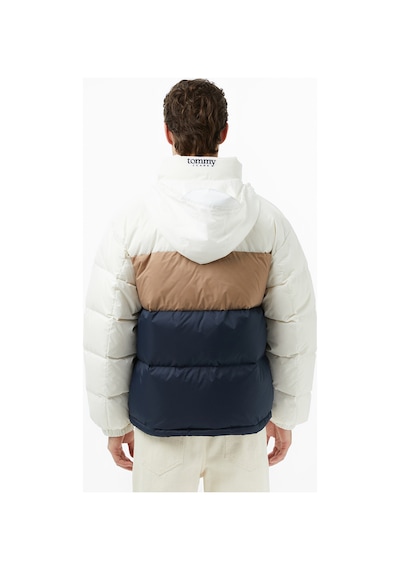 Tommy Hilfiger Tommy Jeans Alaska Erkek Beyaz Puffer Montkapitonedm0dm22117