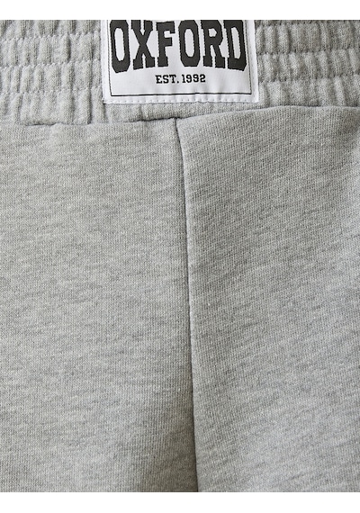 Koton Mini Şort Beli Lastikli Gri 2yal28203ok