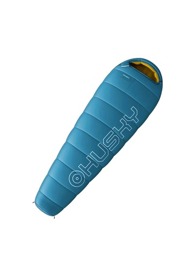 Husky Husky -10 C Klasik 3 Mevsim Kaymaz Şeritli Mumya Tipi Kamp Uyku Tulumu Mavi