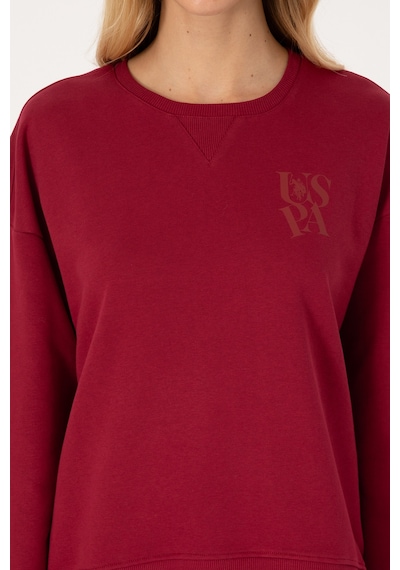 U.s. Polo Assn. Kadın Sweatshirt 50307787-vr104 Koyu Frambuaz/dark Raspberry