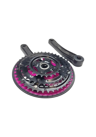 Bisiklet Aynakol Sağ Sol Takım 3 Lü Dişli- 24/34/42t X 170mm Siyah Pembe Renk
