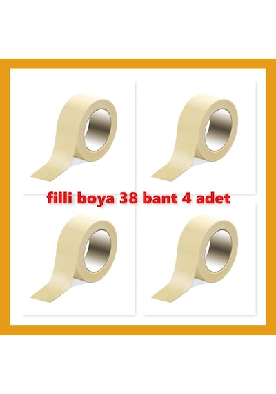 Kağıt Bant Maskeleme 38 Mm Filli Boya 4 Adet