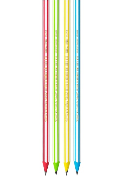 Ayrex Evolution Stripes Kurşun Kalem, 12'li Kutu Genel