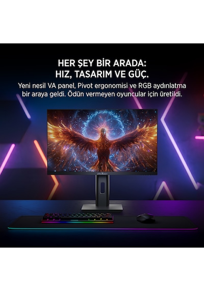 James Donkey Arven A70 27'' 240hz 0.5ms Fhd Va Panel Gaming Rgb Pivot Monitör Ölü Piksel