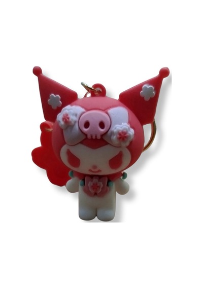 Kuromi V3 Premium 3d Figürlü Turkuaz Bilek Kayışlı Anahtarlık - 1 Adet