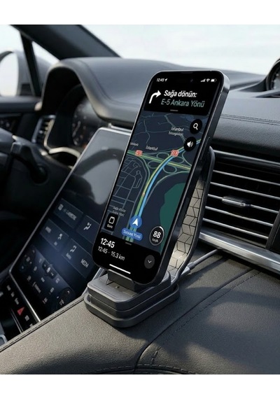 Araç Konsol Telefon Tutucu 360 Döner Depomıx - 8 Katlanabilir Stand