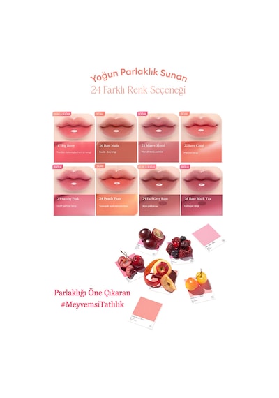 Dasique Yoğun Parlaklık Ve Canlı Renkler Sunan Kalıcı Tint Juicy Dewy Tint 01 Mood Mango 01 Mood Mango