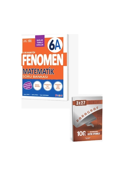 Fenomen 2027 6. Sınıf Matematik 6a Soru Bankası + Anla Kazan Paragraf Deneme