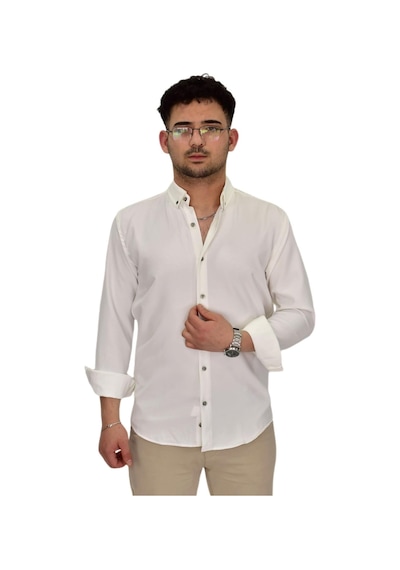 Erkek Spor Silim Fit Uzun Kol Gömlek G5019 Bgl-st04493 Ekru