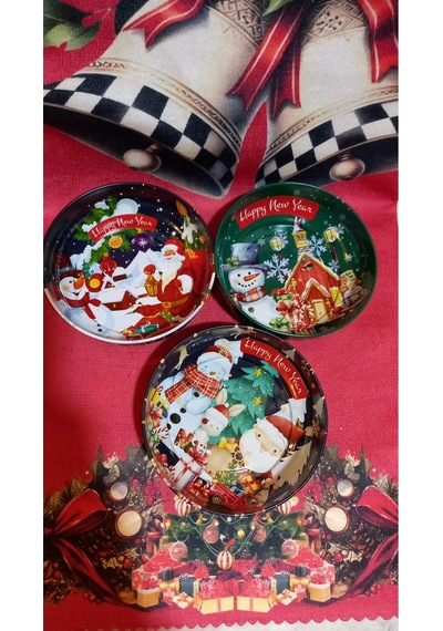 Çerezlik Yeniyıl 12 Cm 3 Lü Set Çok Renkli