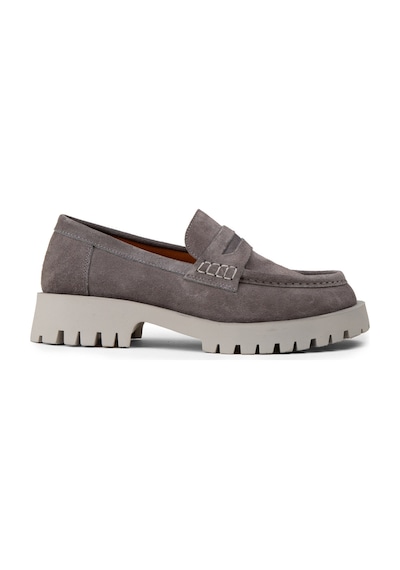 Deery Kadın Hakiki Süet Gri Loafer Ayakkabı - 02034zgrıc01 Gri