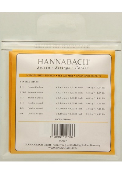 Hannabach 725mht Goldin Klasik Gitar Teli Seti Üst Segment - Premium Seri Super-carbon Tizler, Goldin Altın Alaşımlı Baslar, Medium/high Tension Karma Sertlik Ölçüler: 4/4 Standart Klasik Gitar Uyumlu Hannabach 725mht Goldin Klasik Gitar Teli Seti Üst Segment - Premium Seri Super-carbon Tizler, Goldin Altın Alaşımlı Baslar, Medium/high Tension Karma Sertlik Ölçüler: 4/4 Standart Klasik Gitar Uyumlu