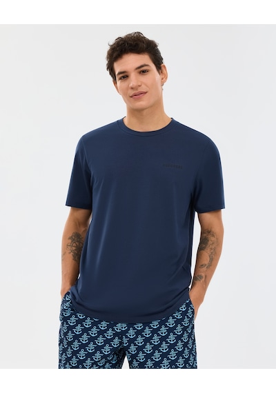 Skechers Organic Coll. M Short Sleeve T-shirt Erkek Lacivert Tshirt S241166-0505 Lacivert