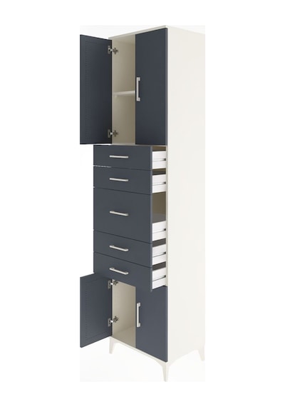 Hyperion Dolap 2 Raflı 5 Çekmeceli 4 Kapaklı 60x44x243 Aytaşı-antrasit Aytası Hyperion Dolap 2 Raflı 5 Çekmeceli 4 Kapaklı 60x44x243 Aytaşı-antrasit Aytası