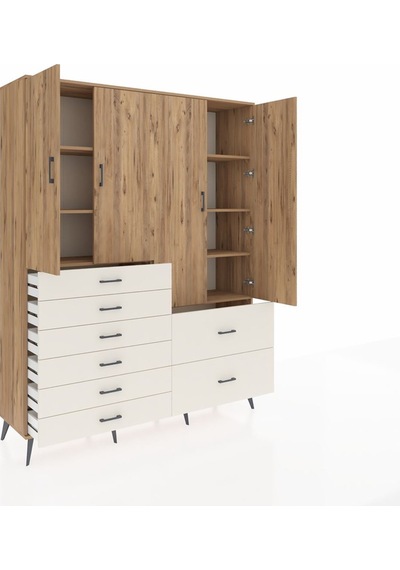 Hyperion Gardrop 7 Raflı 8 Çekmeceli 4 Kapaklı 176x44x221 Çam-çam/aytaşı Çam/aytaşı Hyperion Gardrop 7 Raflı 8 Çekmeceli 4 Kapaklı 176x44x221 Çam-çam/aytaşı Çam/aytaşı