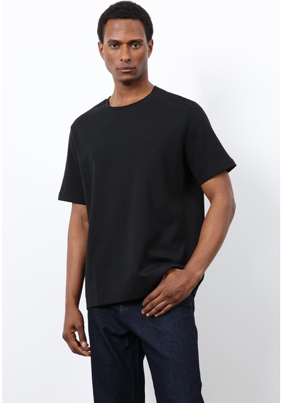 Antioch Regular Fit Basic Erkek T-shirt Siyah