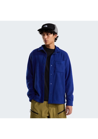 The North Face M Open Range Fleece Long Sleeve Shırt Erkek Ceket Nf0a8jk3nlv1 Mavi