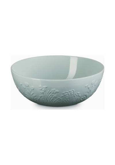 Le Creuset Jardin Seramik Salata Kasesi, Çiçek Desenli Şık Ve Çok Amaçlı Çok Renkli