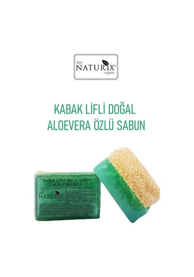 Naturix Doğal Kabak Lifli Aloe Vera Özlü Sabun 130 G