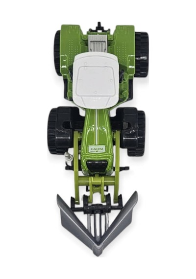 Farm Mini Oyuncak Traktör - 14 Cm Kar Küreme Ve Dozer Bıçaklı Çiftlik Aracı