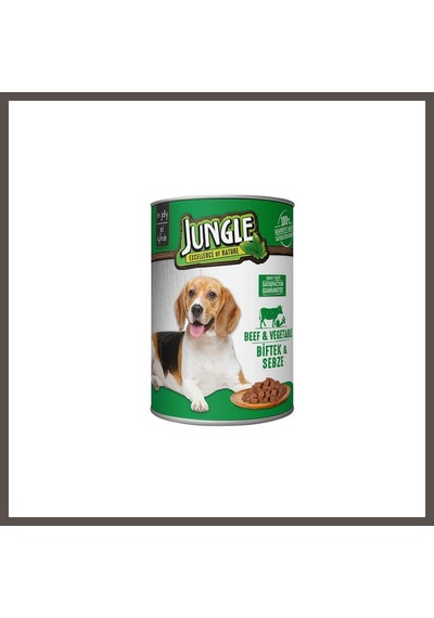 Jungle Köpek Konserve Biftek & Sebzeli 400gr 1 Adet Nxrlvng