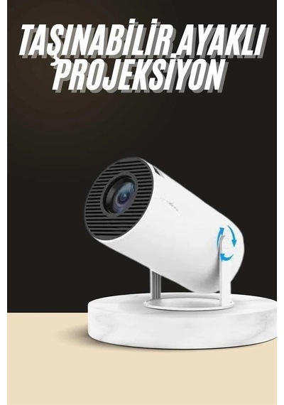 Ayaklı Projeksiyon Taşınabilir Mini Projektör Sinema Projektörü Android 32405652