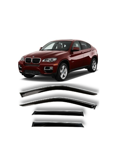 Bmw X6 E71 2008 2015 Kromlu Cam Rüzgarlığı İthal