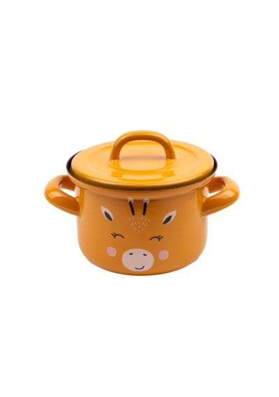 Little Giraffe Emaye 12cm Bebek Tenceresi 850 Ml