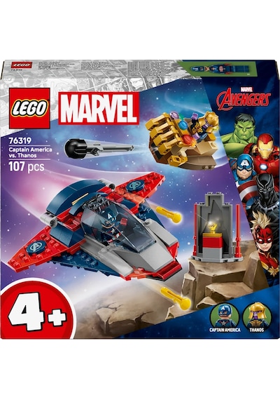 LEGO® ǀ Marvel Kaptan Amerika, Thanos'a Karşı 76319 - 4 Yaş ve Üzeri Süper Kahraman Seven Çocuklar için Yaratıcı Oyuncak Yapım Seti (107P) LEGO® ǀ Marvel Kaptan Amerika, Thanos'a Karşı 76319 - 4 Yaş ve Üzeri Süper Kahraman Seven Çocuklar için Yaratıcı Oyuncak Yapım Seti (107P)
