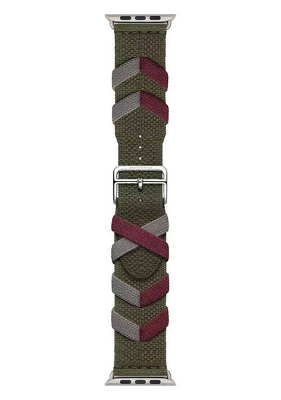 Apple Watch 7 45mm Zore Krd-97 Sarmal Örgü Tasarımlı Kordon Lacivert