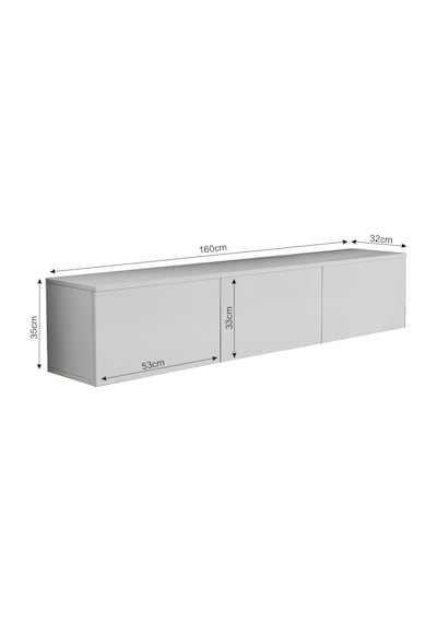 T0020 Alston Duvara Monte Tv Ünitesi Led Işıklı, Modern Tasarım, 160 Cm - Parlak Beyaz Parlak Beyaz T0020 Alston Duvara Monte Tv Ünitesi Led Işıklı, Modern Tasarım, 160 Cm - Parlak Beyaz Parlak Beyaz