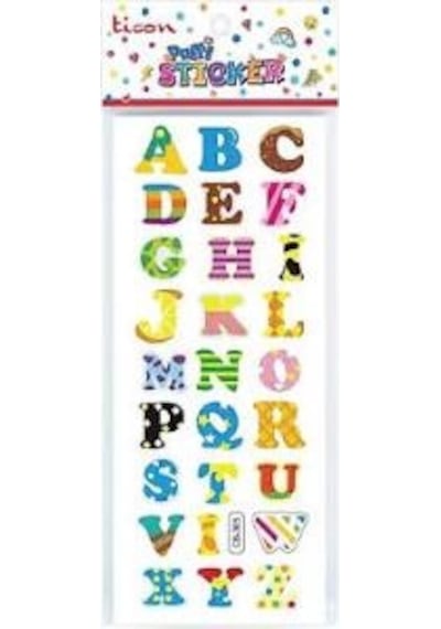 Ticon Puffy Sticker Harf Tps-005/2