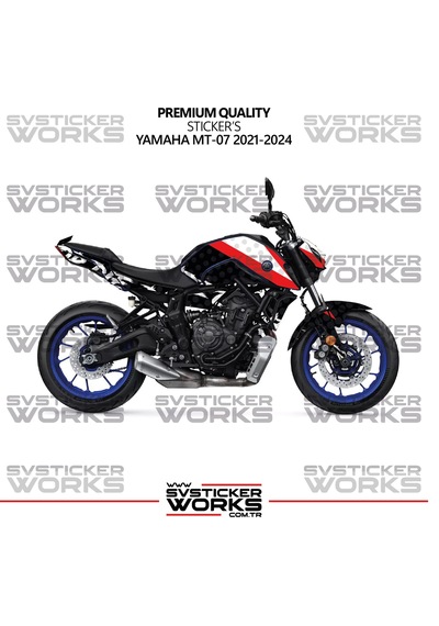 Yamaha Mt-07 Kaplama Sticker Ride Or Die Design Motor Kaplama Modeli Hazır Kit 2021-2024 Uyumlu Siyah