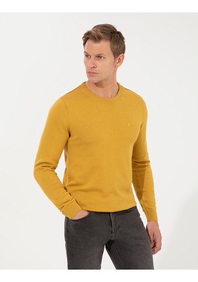 Pierre Cardin Erkek Hardal Kazak /triko 50257290-vr072 Hardal