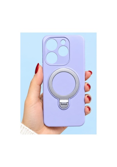 İnfinix Spark 10 Pro İle Uyumlu 360 Derece Dönebilen Kalın Metal Magsafe Halka Stantlı İçi Kadife Korumalı Ultra Lüx Premium Silikon Kılıf Lila İnfinix Spark 10 Pro İle Uyumlu 360 Derece Dönebilen Kalın Metal Magsafe Halka Stantlı İçi Kadife Korumalı Ultra Lüx Premium Silikon Kılıf Lila