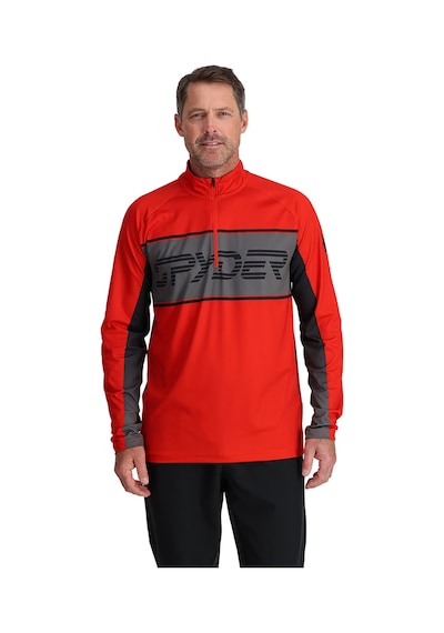 Spyder Paramount 12 Zip Erkek Kırmızı İçlik Üst 22417