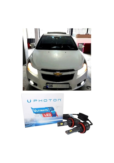 Chevrolet Cruze Led Xenon Sis Farı Ampulü H8 Ultimate Yeni Seri Beyaz