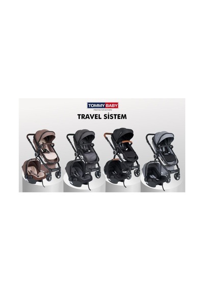 Tommy Baby Toranto Black Vip Travel Sistem Bebek Arabası Puset