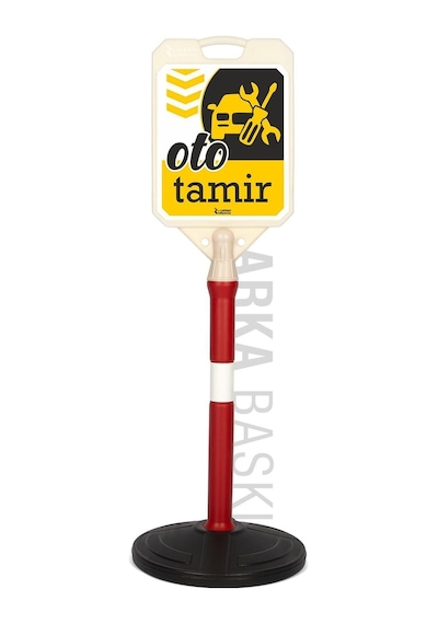 Oto Tamir Yönlendirme Ve Bariyer Uyarı Dubası Sarı