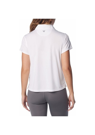 Columbia Tidal Tee Ss Polo Kadın Kısa Kollu Polo T-shirt Beyaz Fl2697-100 001