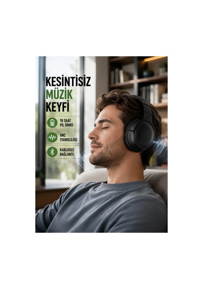Bluetooth 5.0 Kablosuz Kulaklık-geniş Alan Kullanım Standart