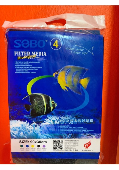 Sobo Filtre Süngeri 90x30x2 Mavi & Siyah