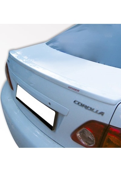 Toyota Corolla Uyumlu Spoiler 2008 Ve Sonrası Bagaj Gt Beyaz  Boyalı Drs